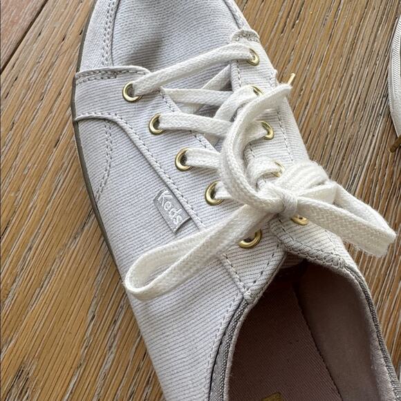Keds Center II Sneakers in White Stripe Light Gray Size 8 Canvas - Picture 4 of 8